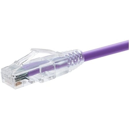 Unirise 9 Foot Cat6 Snagless Clearfit Patch Cable Purple - High